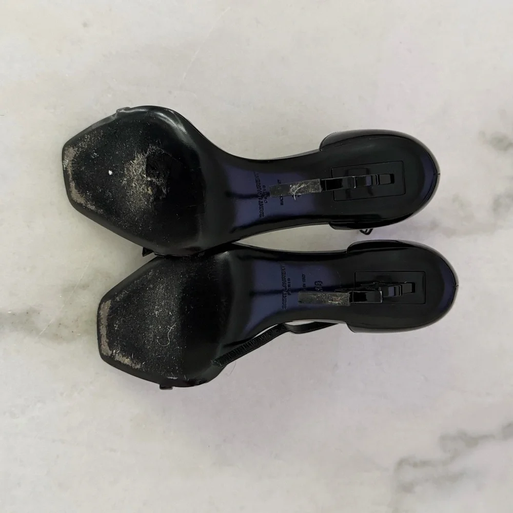 Black Yves Saint Laurent opyum heels - Picture 3 of 3